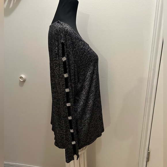 PerSeption woman sweater  arm cut out with jewels 1X 0132 bling - Picture 1 of 6